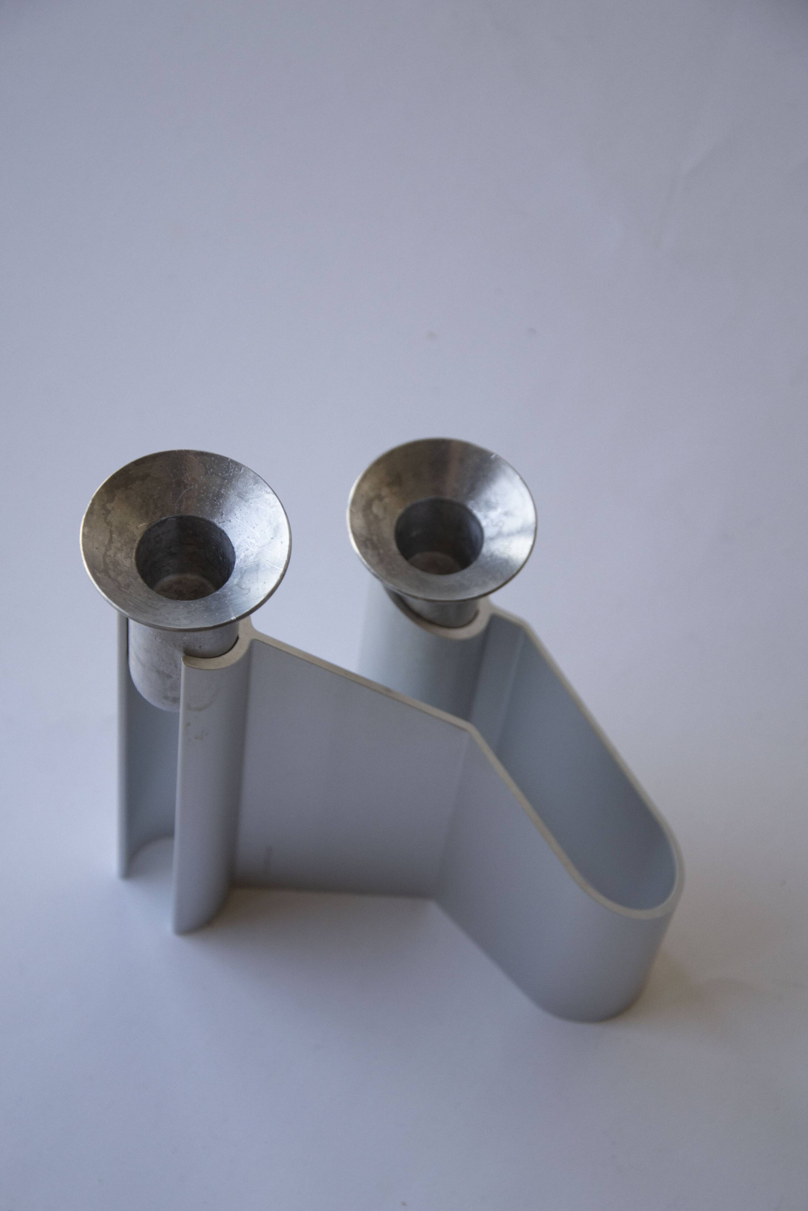 Chandelier double « Labyrinth » par Lene Munthe pour Georg Jensen, 1990s