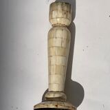 Grand tour bone inlay candle holders, candle sticks and obelisk, ca 1895 France