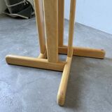 80s round beech table