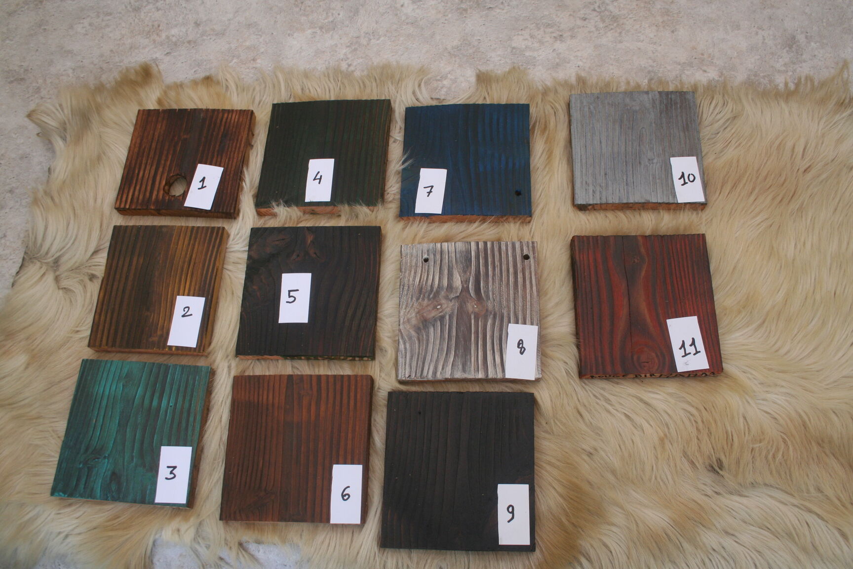 Wood and metal bench