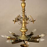 Lustre de synagogue en bronze, XIXème