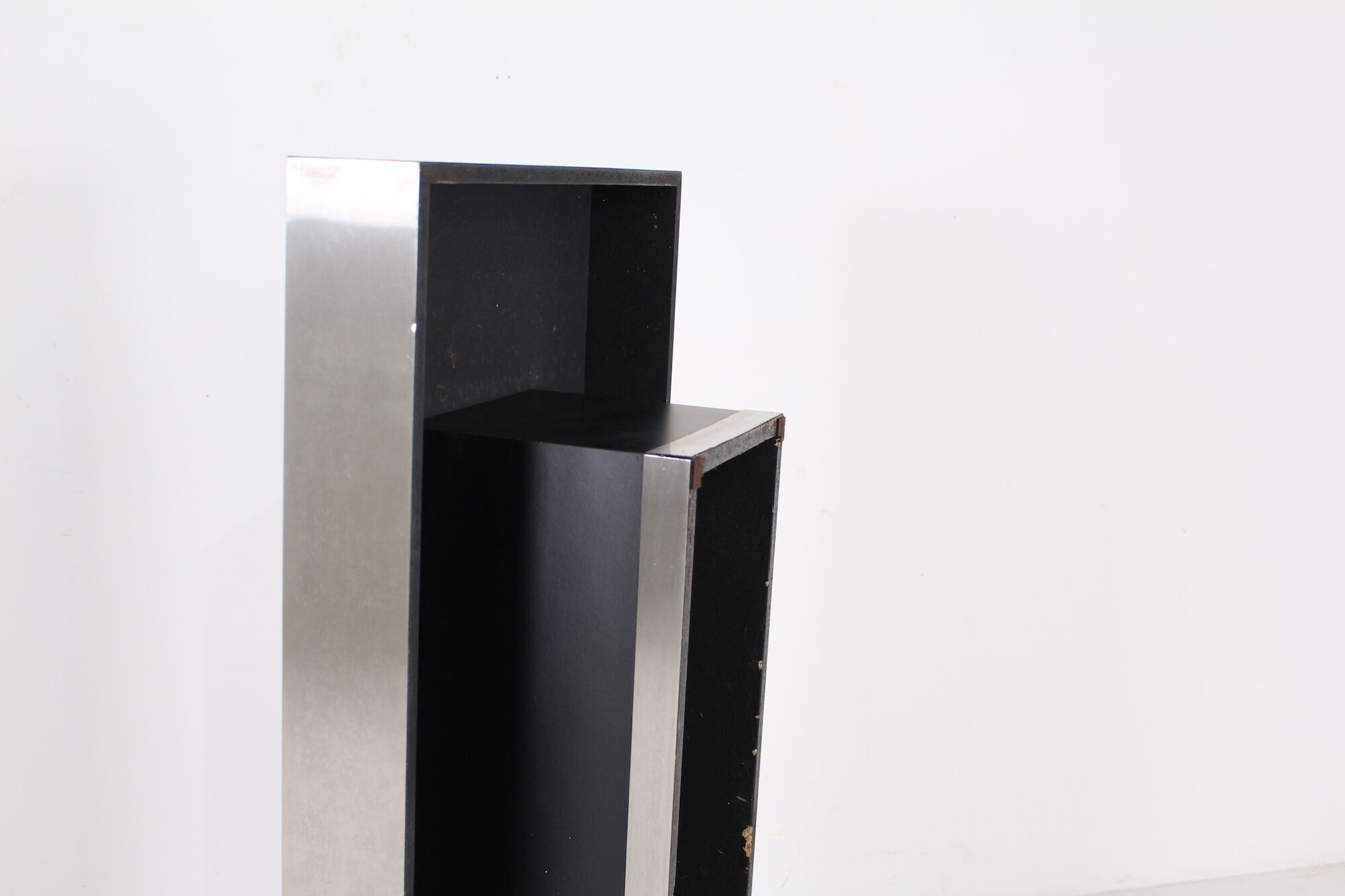 Brushed aluminium coffee table