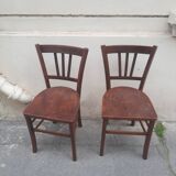 Paire de chaises bistrot