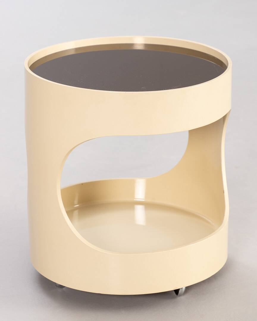 Opal, wheeled side table