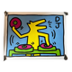 Poster Keith Haring DJ streetart 80s design Starck Sotssass