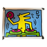 Poster Keith Haring DJ streetart 80s design Starck Sotssass
