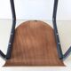 Chaise maternelle vintage métal gris anthracite bois