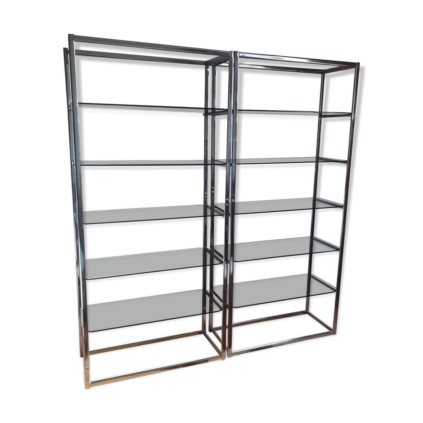 Pair of vintage bauhaus bookcases 60/70