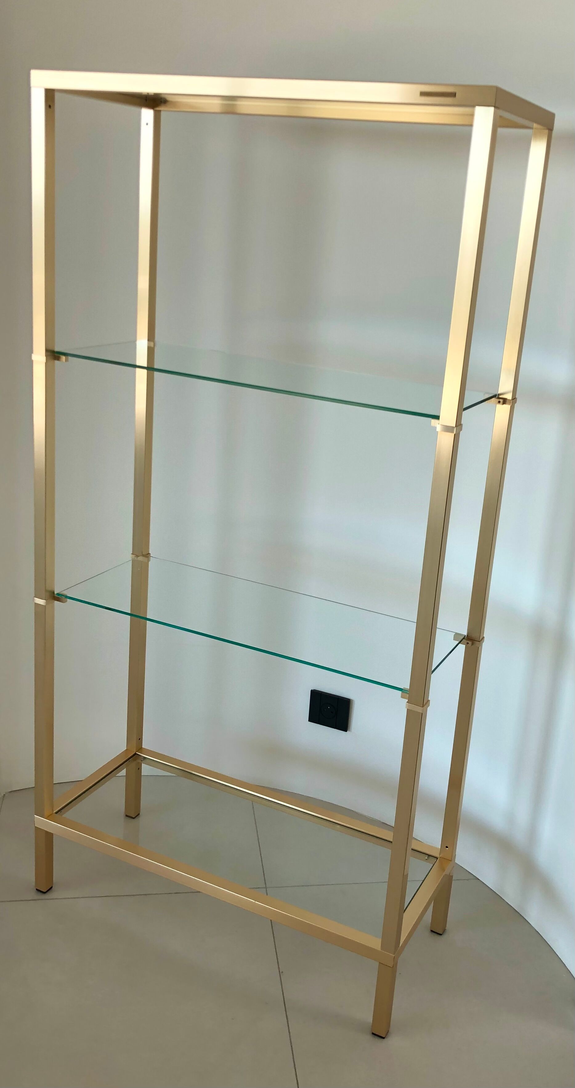 Golden shelf by Pierre Vandel, France 1970s