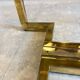 Belgo dining table chrome 1970s smoked glass