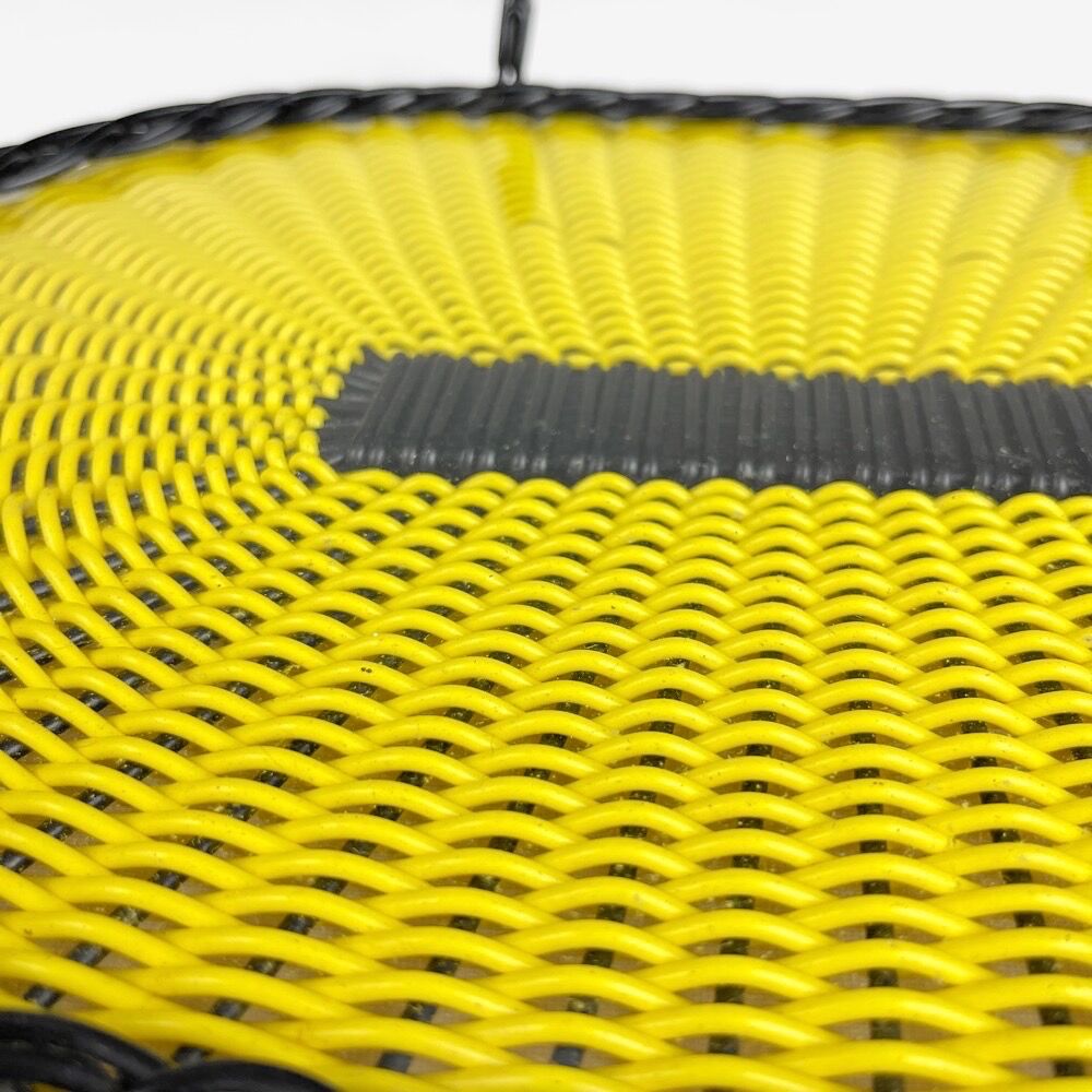 Serving tray glass and threads scoubidou 50s