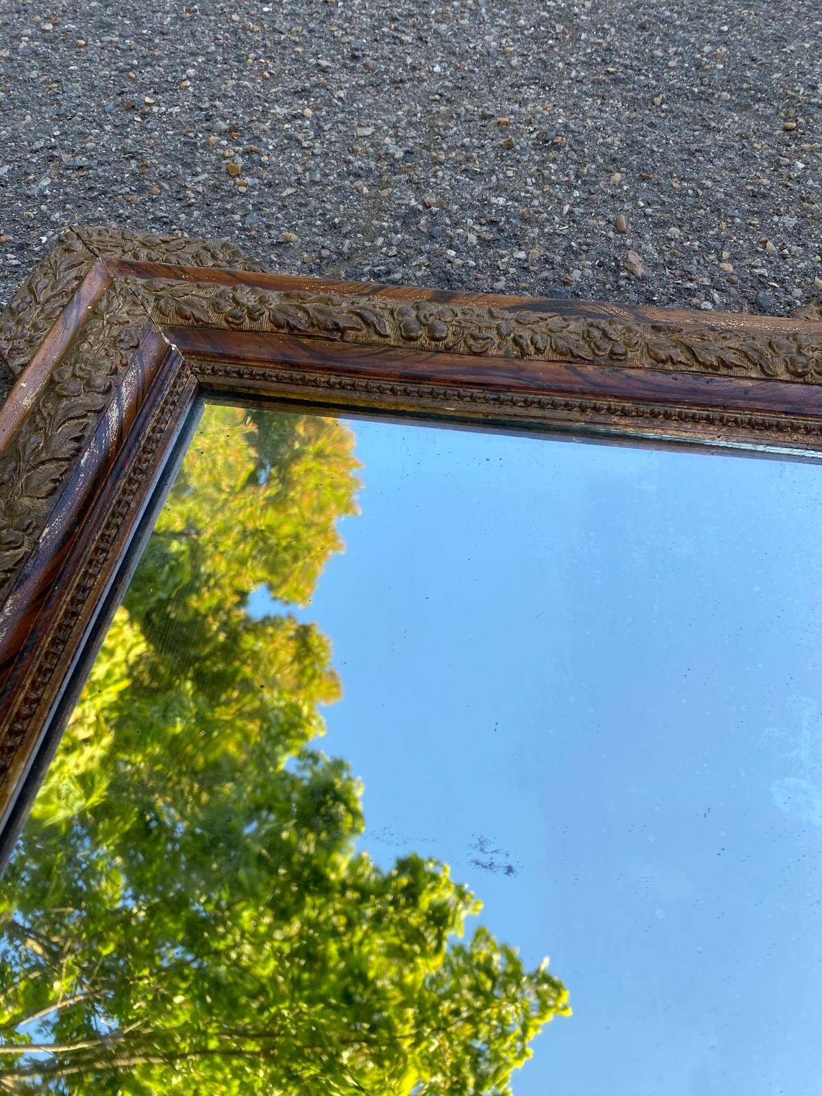 Antique Louis Philippe mirror from the 17th century 46x56cm