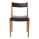 1 of 6 Vintage German Dining Chair by Lübke, 1970s, Beech Wood & Faux Leath