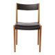 1 of 6 Vintage German Dining Chair by Lübke, 1970s, Beech Wood & Faux Leath