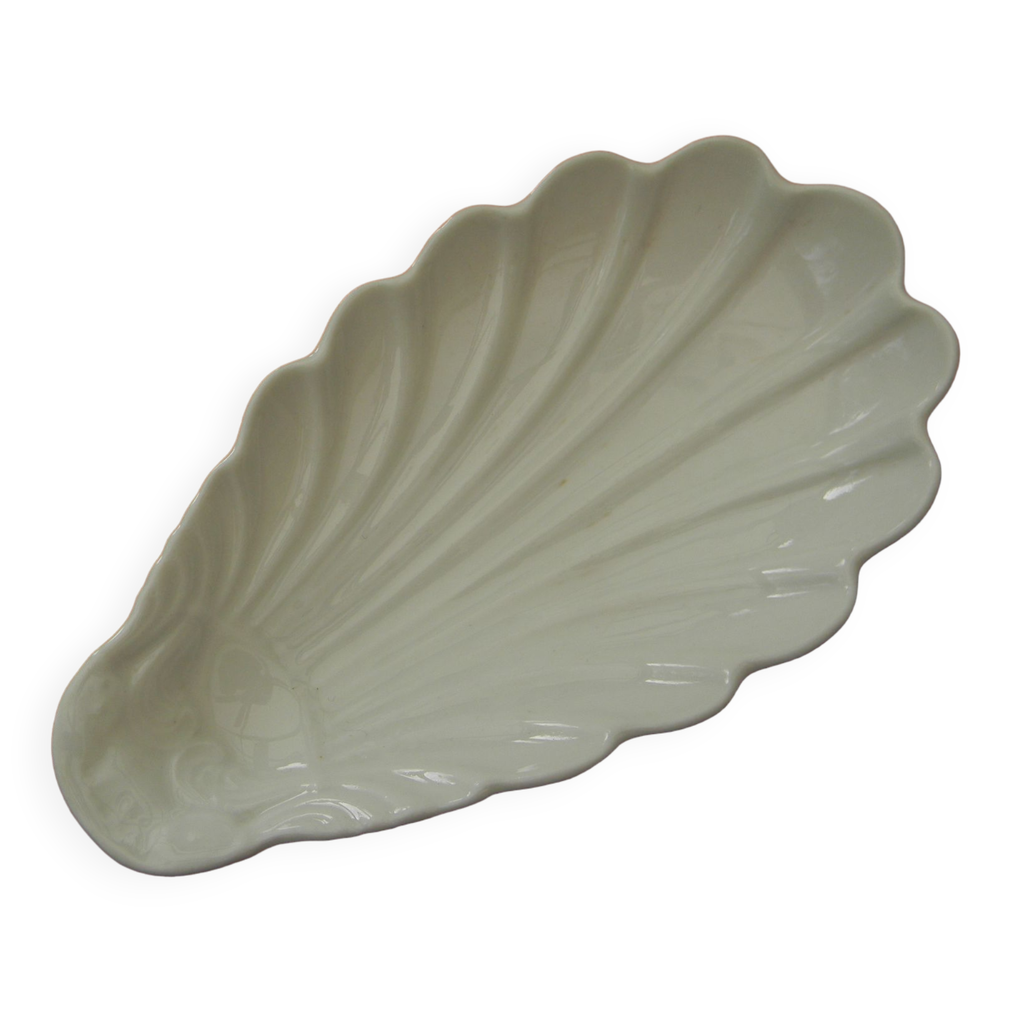 Old white porcelain ravier.