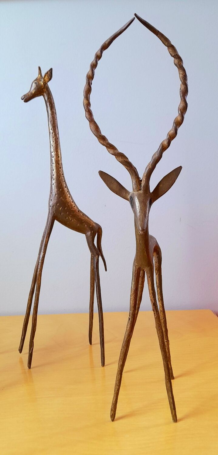 African animals in bronze 1970