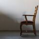 Pair of Vintage Brutalist Oak Razorblade Armchairs by Henning Kjærnulf, 1960s