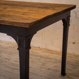 Dining table "Reichsbahn" workshop floor pine