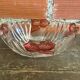 Vintage Crystal Pocket Bowl ANNE HUTTE Rose Decor #D661