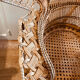 Mid-Century Oriental Peacock Chair in Straw, 1970s