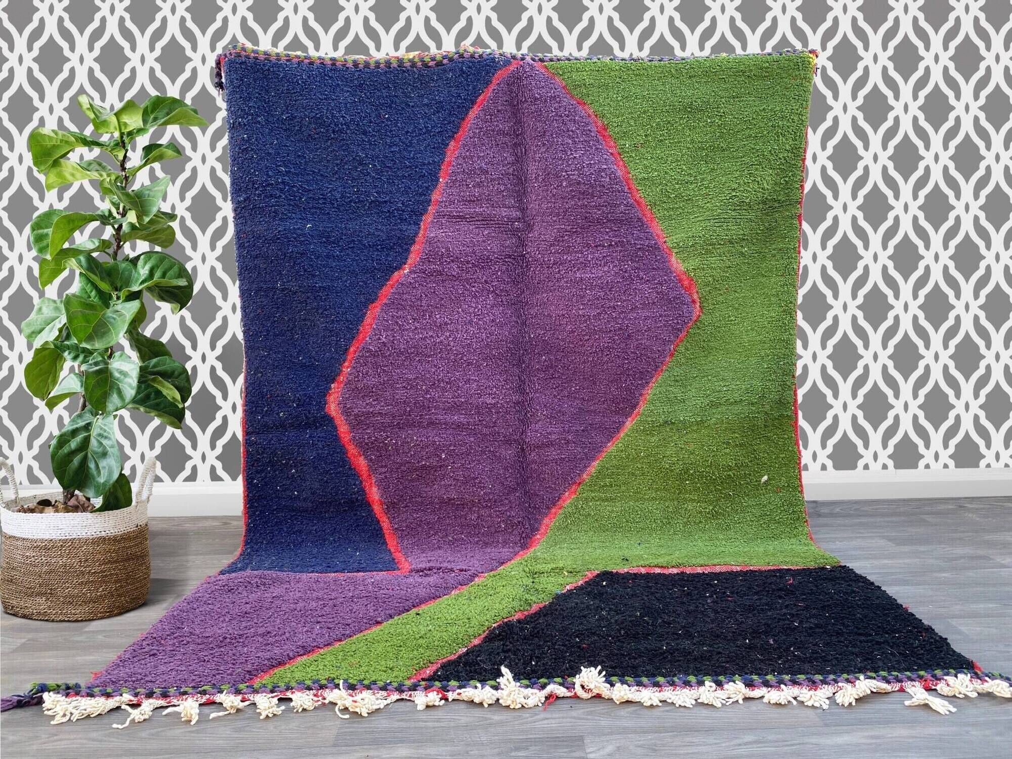 Tapis bérbere marocain décoré 200cmx300cm