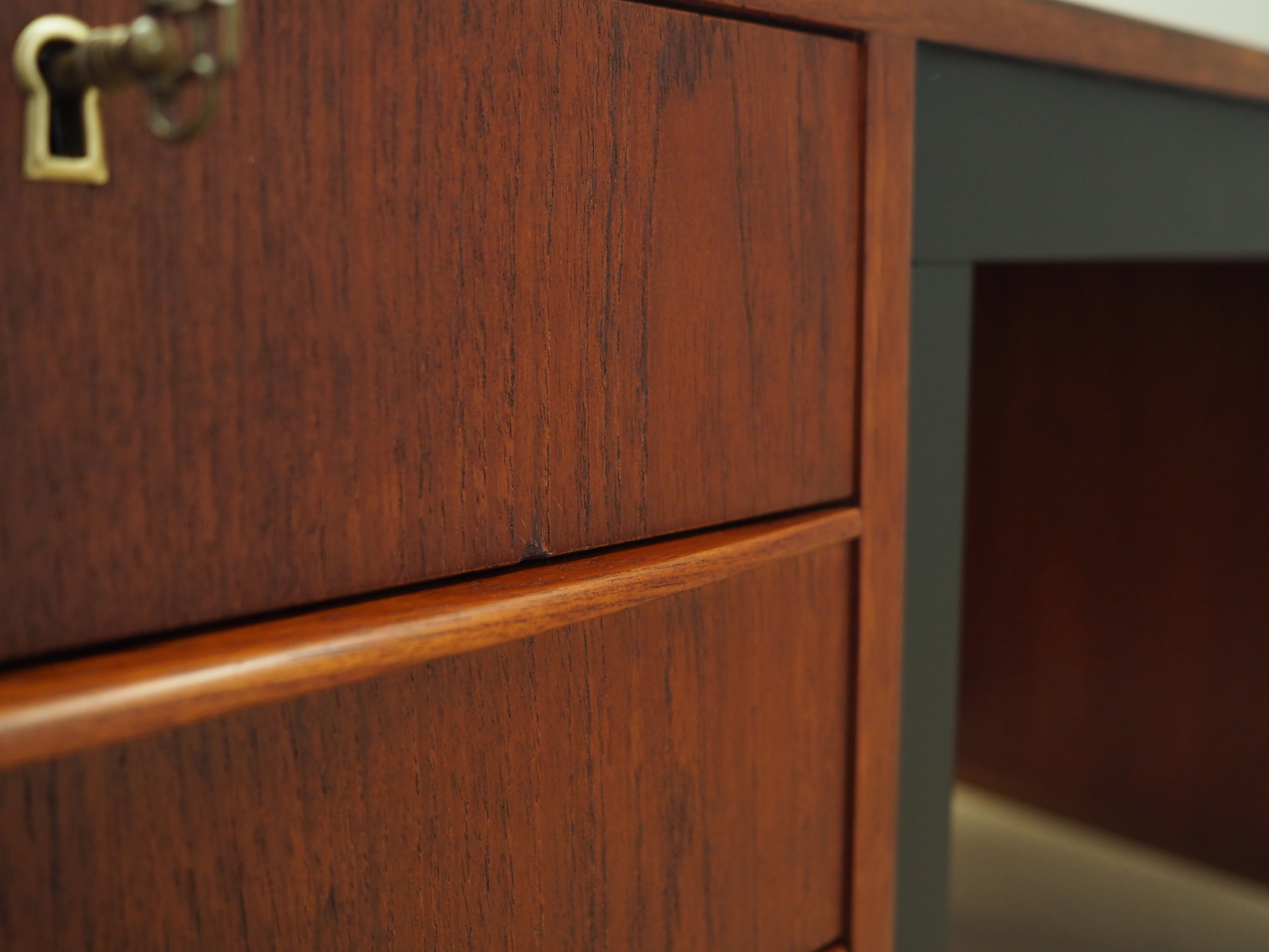 Teak desk, Danish design, 1970s, made in Denmark