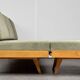 Vintage Corner Sofa Bed with Ottoman, 1960s, Czechoslovakia