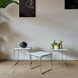 3 nesting tables – chrome steel & laminated top