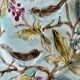 Set of 3 antique plates in majolica with bird designs.
