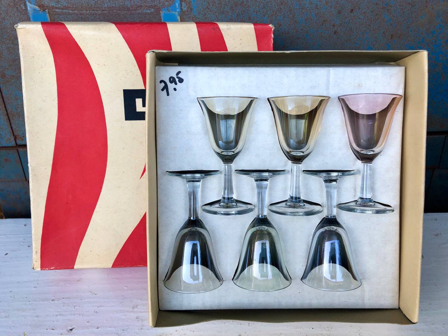 Luminarc vintage alcohol glass set