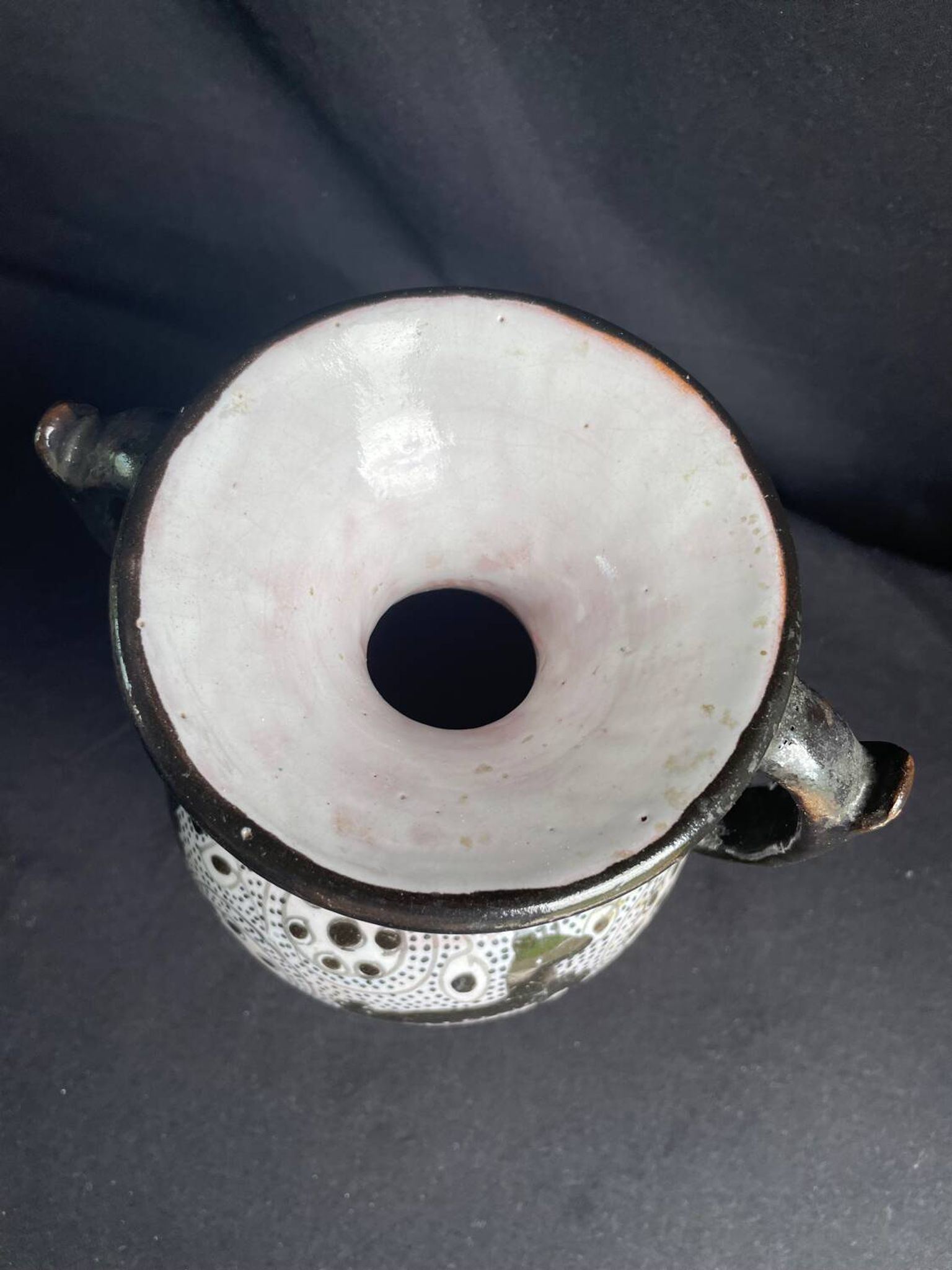 Vase Nabeul , signé Tunisie, années 60