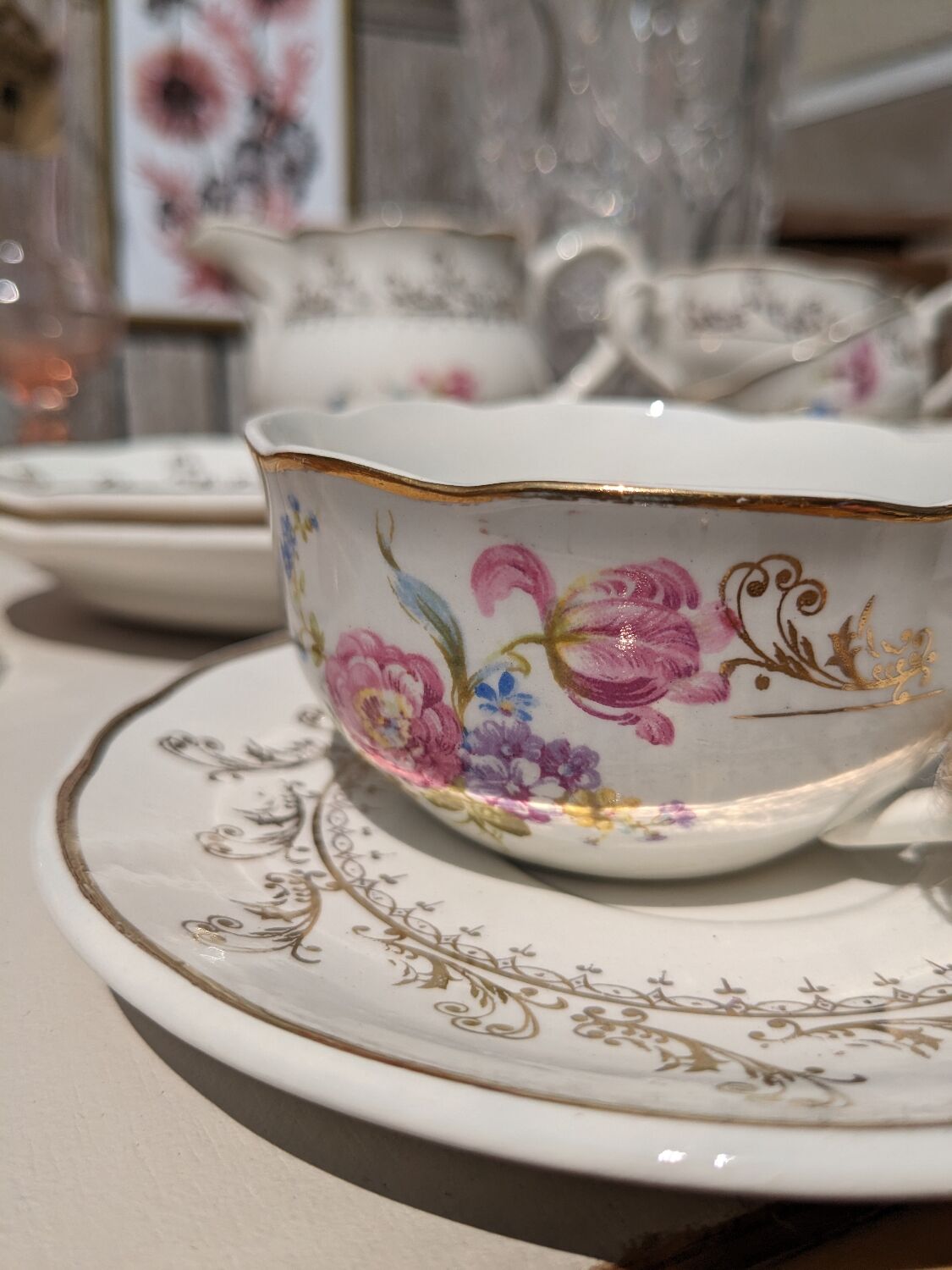 Coffee or tea service digoin sarreguemines