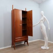 Mid century original teak storage wardrobe Italy 1960s