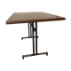 Metal and wood dining table