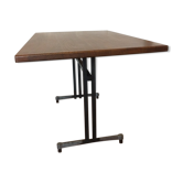Metal and wood dining table