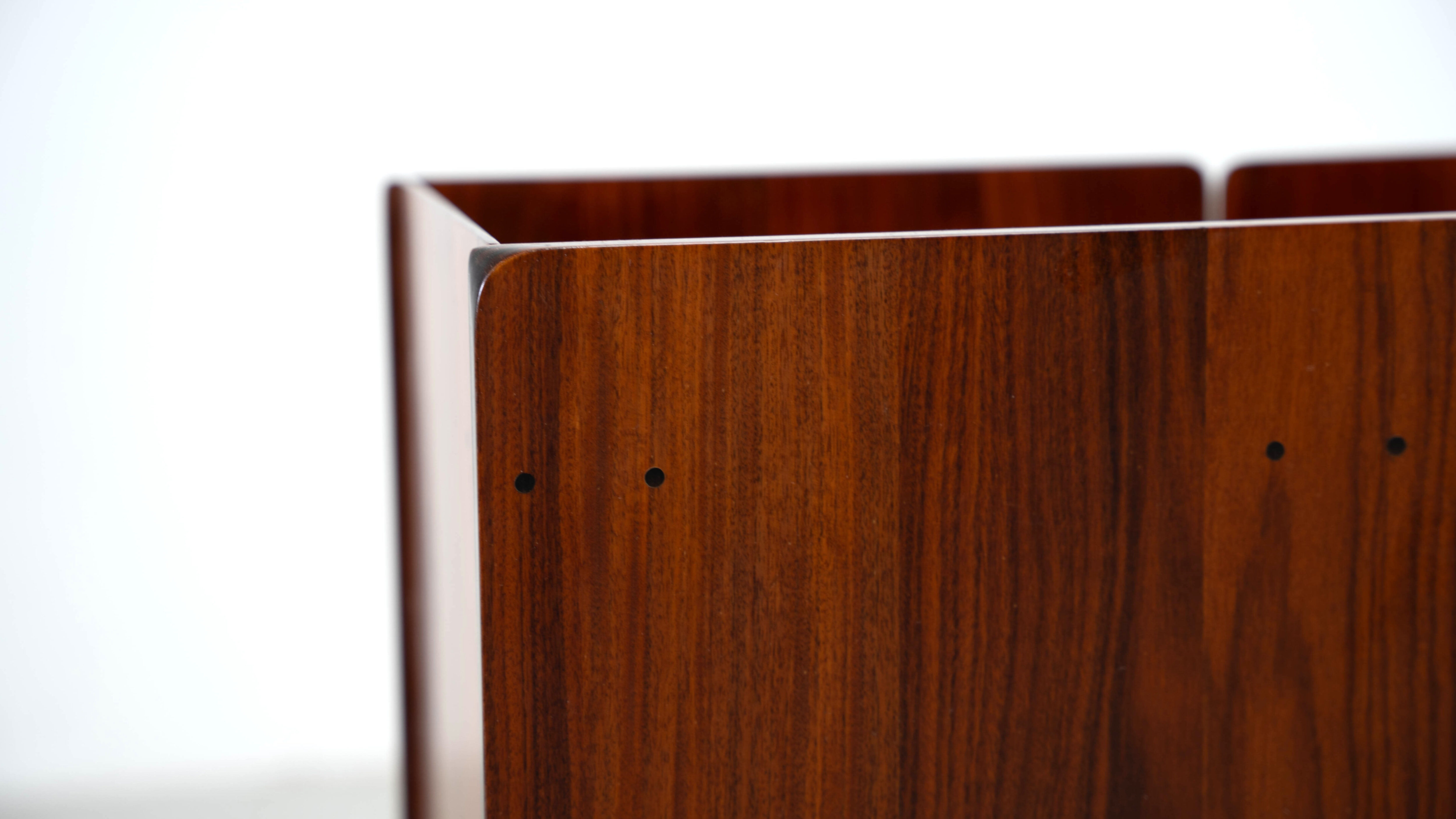 Rare rosewood side cabinets Afra Tobia Scarpa for Maxalto