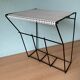 String black and white wall unit 1960s Pilastro style