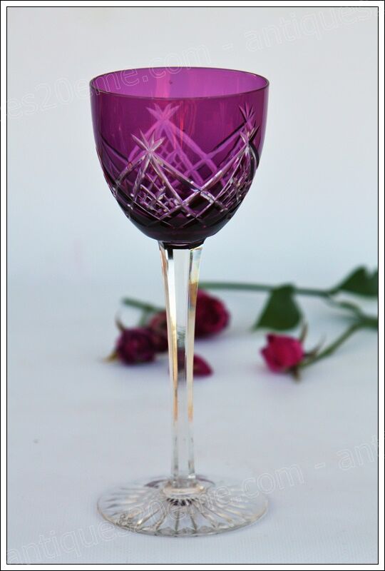 Series of 5 glasses wine from the Rhine Roemer Baccarat Crystal model S1132