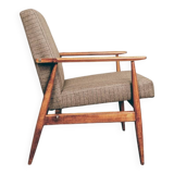 Scandinavian armchair in natural wool by H.Lis
