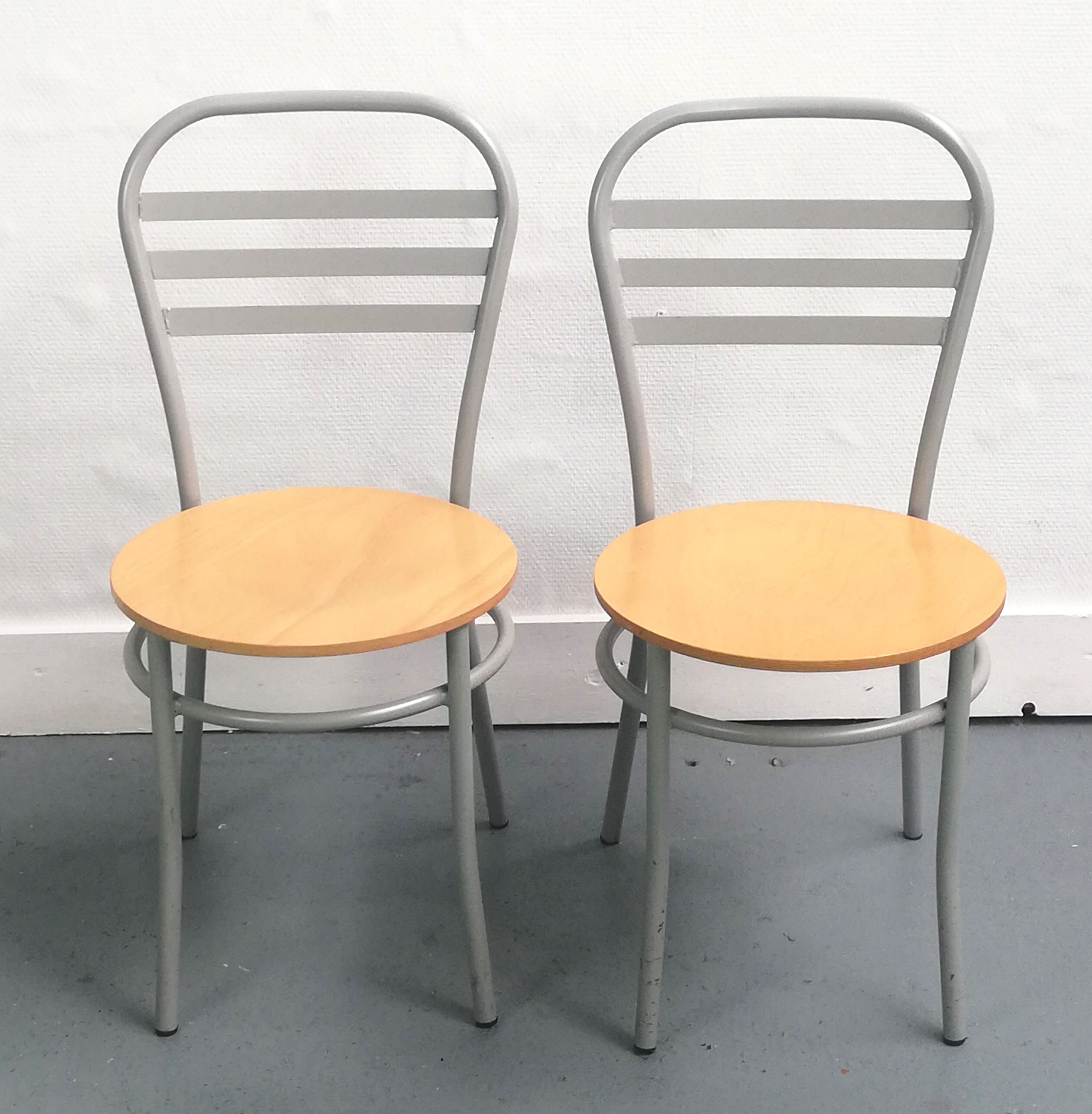 Paire de chaises bistrot Letti