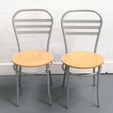 Pair of Letti bistro chairs