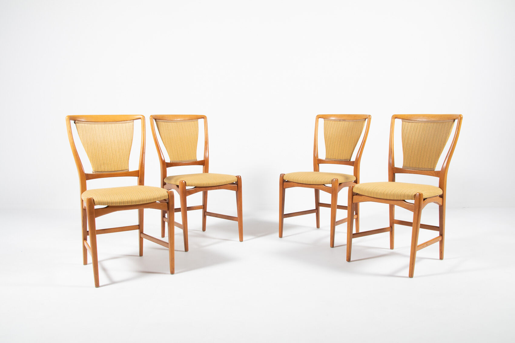 Set of 4 David Rosen chairs for Nordiska Kompaniet 1960