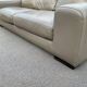Roche Bobois 3-seater sofa in beige leather