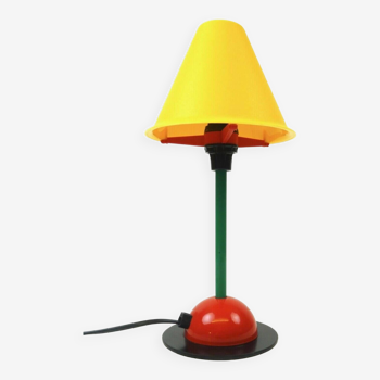 Lampe de table postmoderne des années 80, âge de Memphis