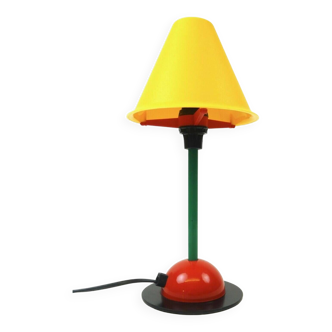 Lampe de table postmoderne des années 80, âge de Memphis