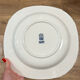 Blue square plate or blue ibis Gien