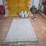 Handmade wool Berber rug 150 X 100 CM