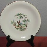Lot of 9 porcelain plates the Amandine