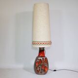 German Fat Lava ceramic floor lamp by Hülstadt Leuchten, 1960s