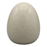 Large ostrich egg in ceramic crackled enamel dlg paul chambost vallauris
